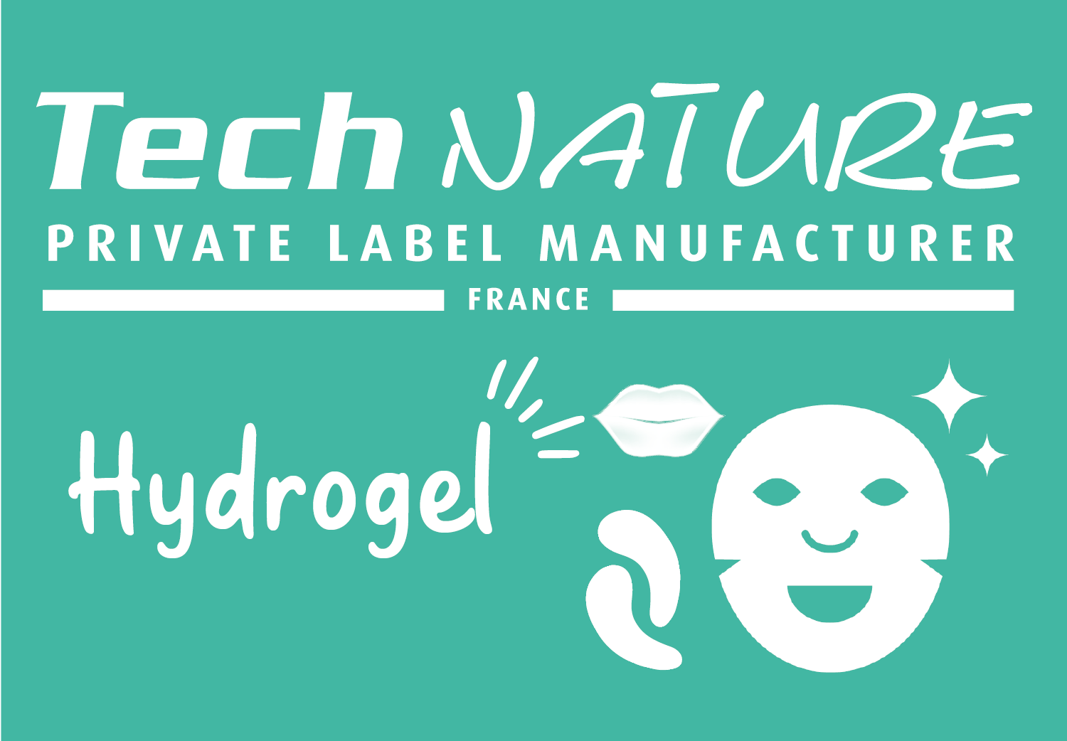 Hydrogel face mask logo