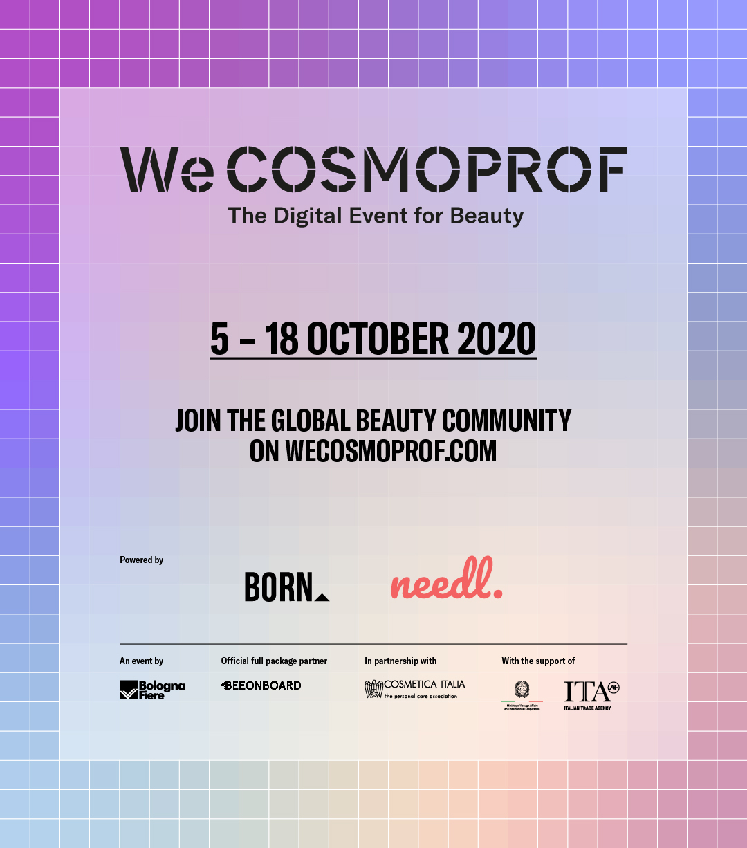 Cosmoprof Network, BORN and Needl collaborate to launch WeCosmoprof image 2