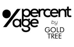 logo %PERCENTAGE by Gold Tree (GORCAM EXPORTS, S.L)
